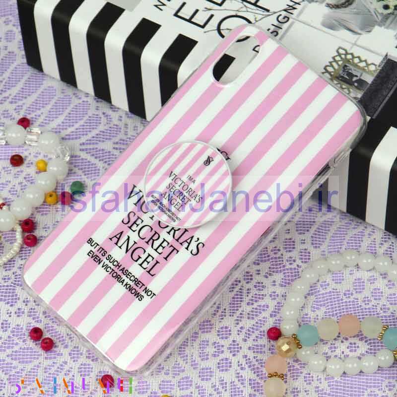 اصفهان جانبی-قاب سوپر IMD دور شفاف پاپ سوکت دار iPhone XS Max ویکتوریا