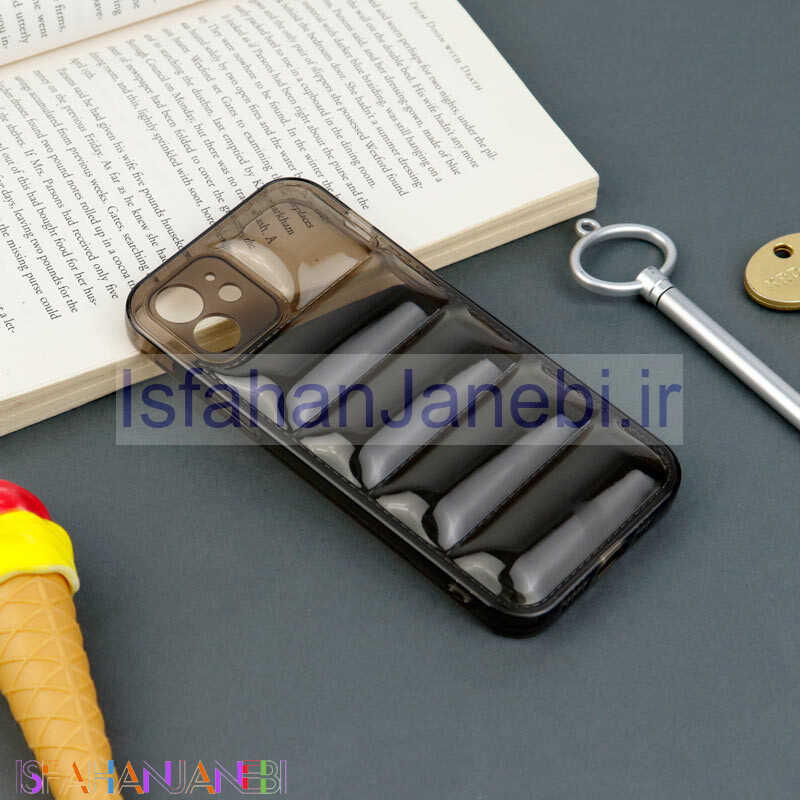 اصفهان جانبی-قاب PC شفاف پافر ژله ای محافظ لنزدار iPhone 12