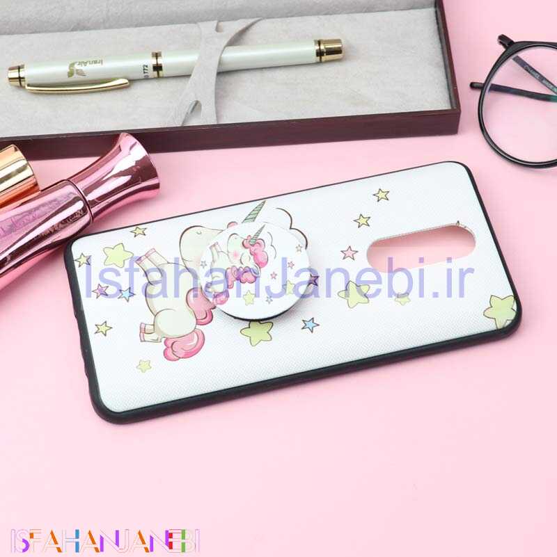 اصفهان جانبی-قاب فانتزی برجسته + پاپ سوکت کد7 شیائومی Redmi 8