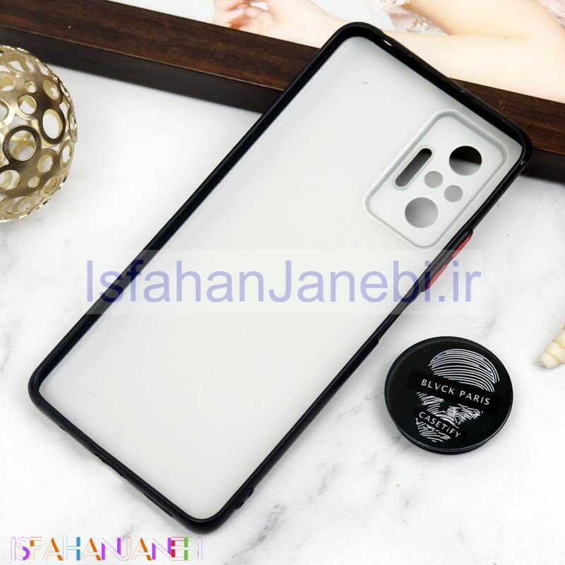 اصفهان جانبی-قاب PC محافظ لنز دار طرح Blvck + پاپ سوکت Xiaomi Redmi Note 10 Pro