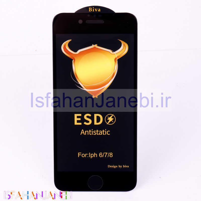 اصفهان جانبی-گلس ESD Anti Static بیوا iPhone 7 / 8 / SE 2020 مشکی