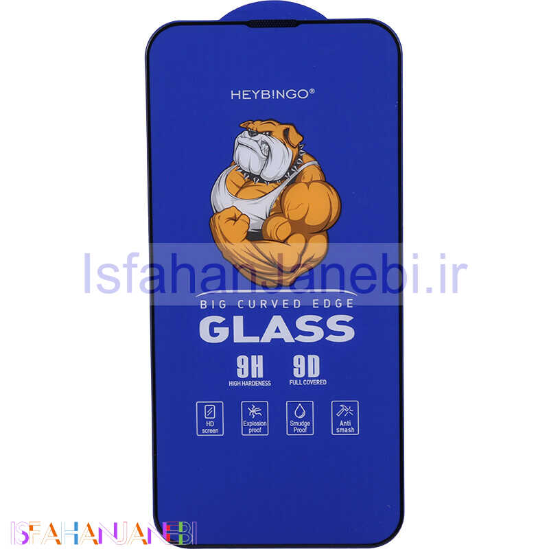 اصفهان جانبی-گلس فول چسب بینگو Big Curved آیفون iPhone 13 / 13 Pro / 14
