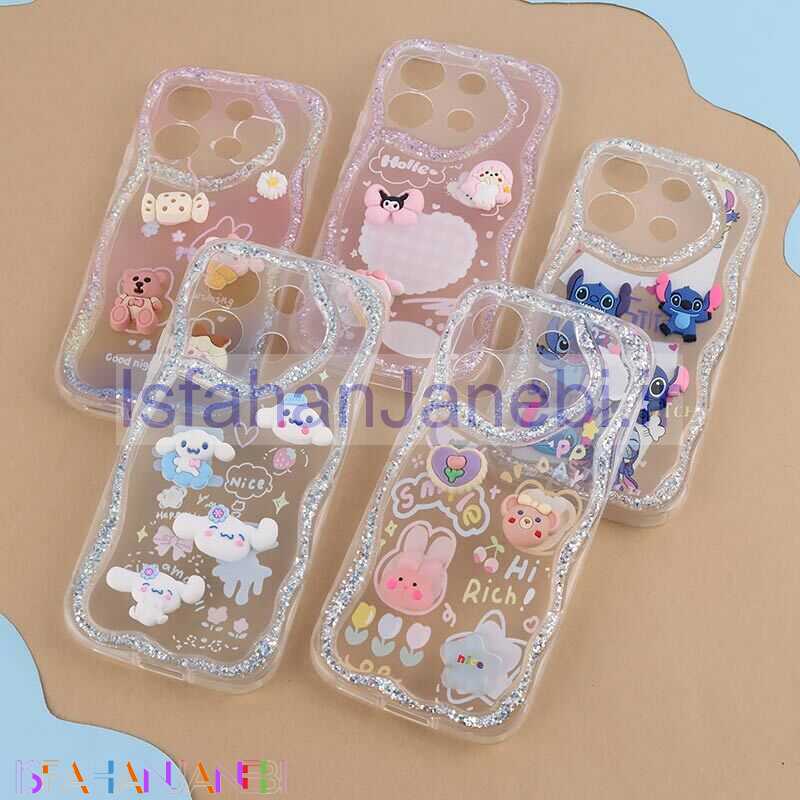 اصفهان جانبی-قاب شاینی شیائومی Redmi Note 13 Pro 5G عروسکی محافظ لنزدار