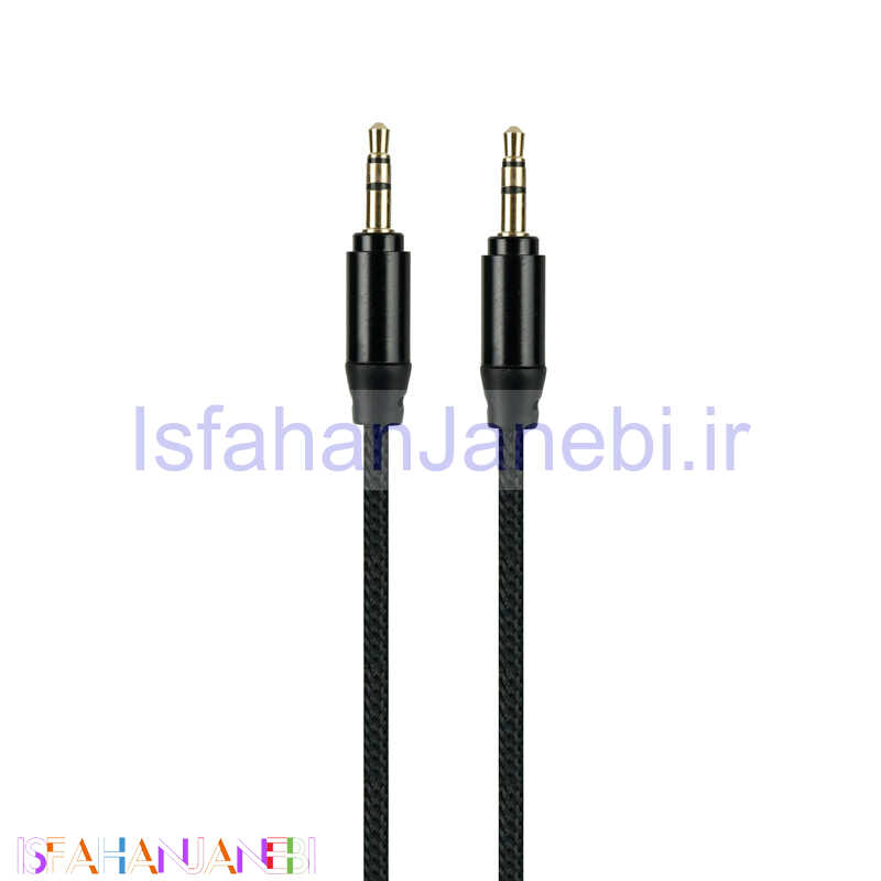 اصفهان جانبی-کابل AUX 2m سر فلزی شرینک