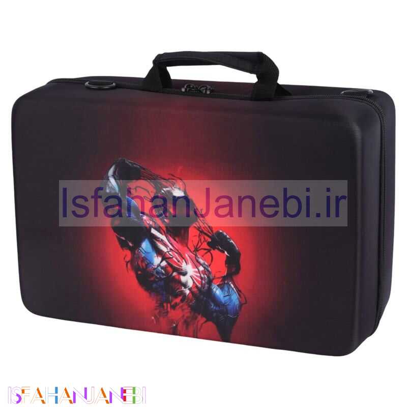 اصفهان جانبی-کیف کنسول بازی PS5 Slim طرح Spider Man کد 11