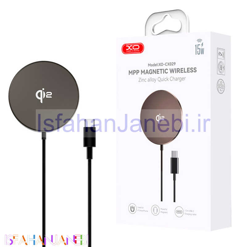 اصفهان جانبی-شارژر بی سیم فست شارژ XO XO-CX029 15W