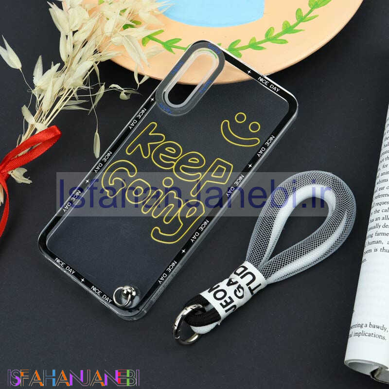 اصفهان جانبی-قاب طرحدار Keep Going + بند آویز لنیارد Samsung Galaxy A30s / A50s