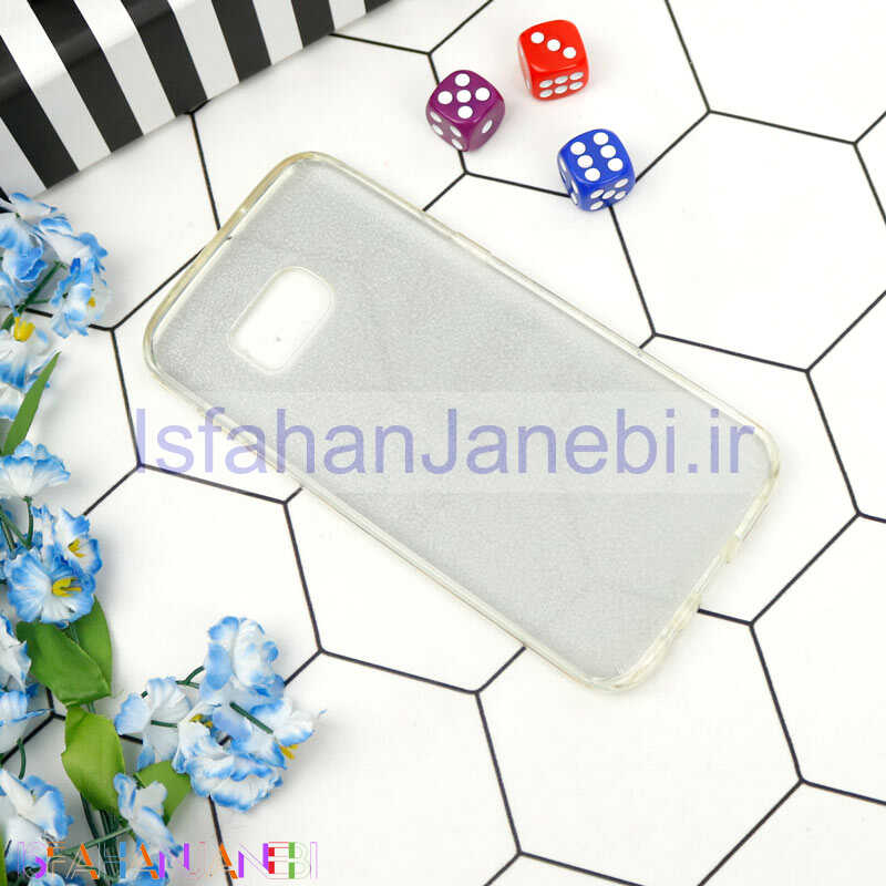 اصفهان جانبی-قاب ژله ای طرح دار Samsung Galaxy S7 Edge Robobear نقره ای