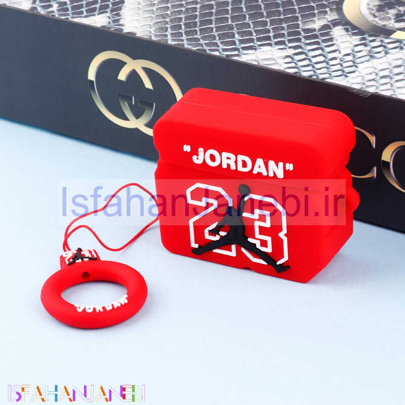 اصفهان جانبی-محافظ AirPods 3 سیلیکونی Jordan چمدانی قرمز