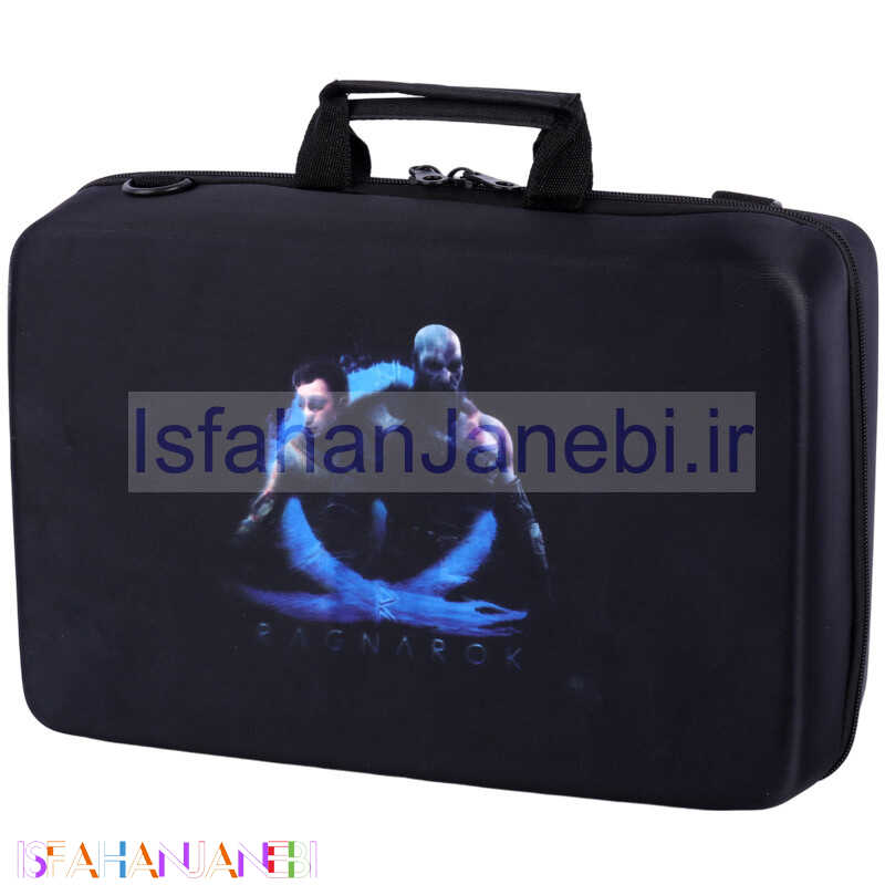 اصفهان جانبی-کیف کنسول بازی PS5 Slim طرح God of War Ragnarok کد 3