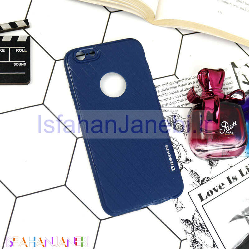 اصفهان جانبی-قاب ژله ای بیسوس راه راه iPhone 6/6s سرمه ای
