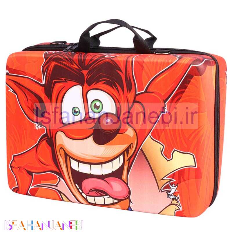 اصفهان جانبی-کیف کنسول بازی PS5 طرح Crash زمینه قرمز