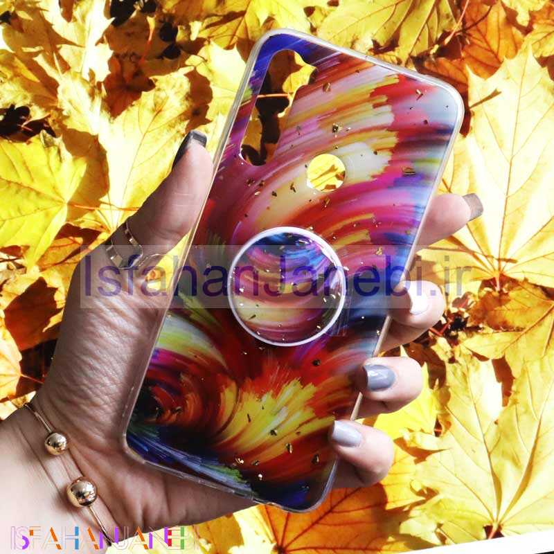 اصفهان جانبی-قاب رنگین کمانی پاپ سوکت دار خرچنگی کد8 شیائومی Redmi Note 8