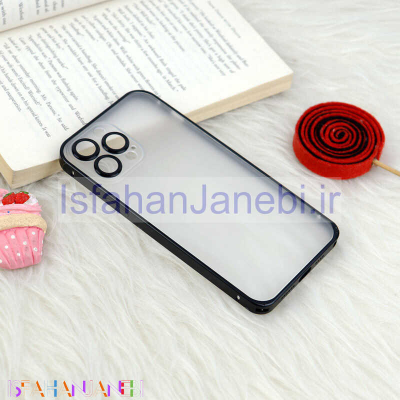 اصفهان جانبی-قاب ضربه گیر پشت مات پامپر Q.Series محافظ لنزدار iPhone 13 Pro Max