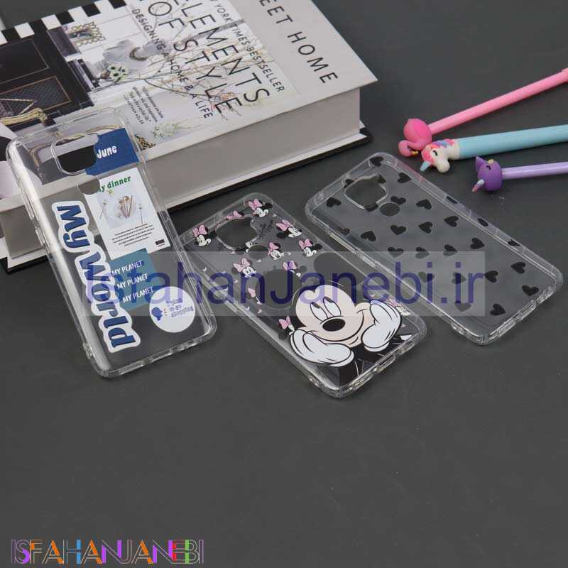 اصفهان جانبی-قاب ژله ای بی رنگ طرحدار شیائومی Xiaomi Redmi Note 9
