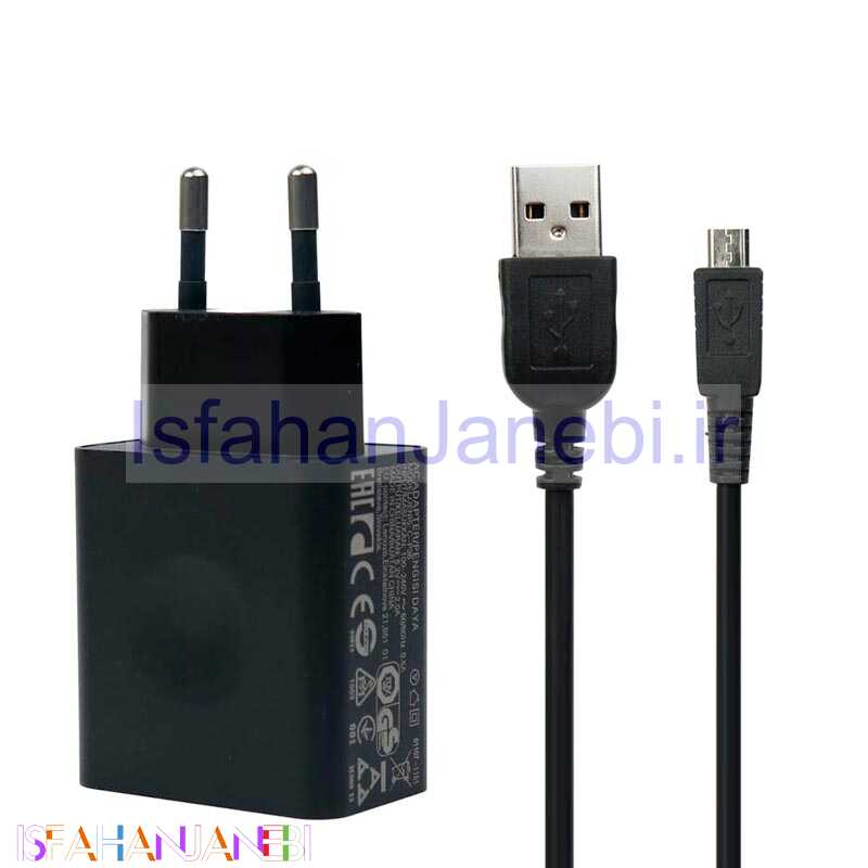 اصفهان جانبی-شارژر دیواری اورجینال Lenovo 2A + کابل میکرو یو اس بی