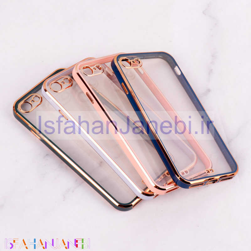 اصفهان جانبی-قاب Chrome دور طلایی محافظ لنزدار iPhone 7 / 8 / SE 2020