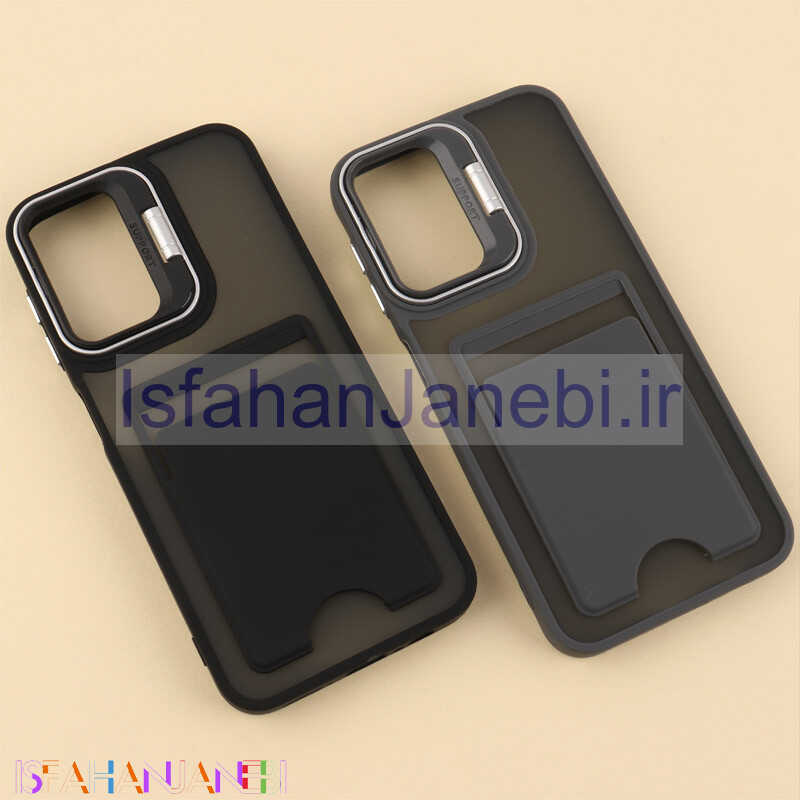 اصفهان جانبی-قاب جاکارتی دار Support سامسونگ Galaxy A14 4G / A14 5G پشت مات استندشو