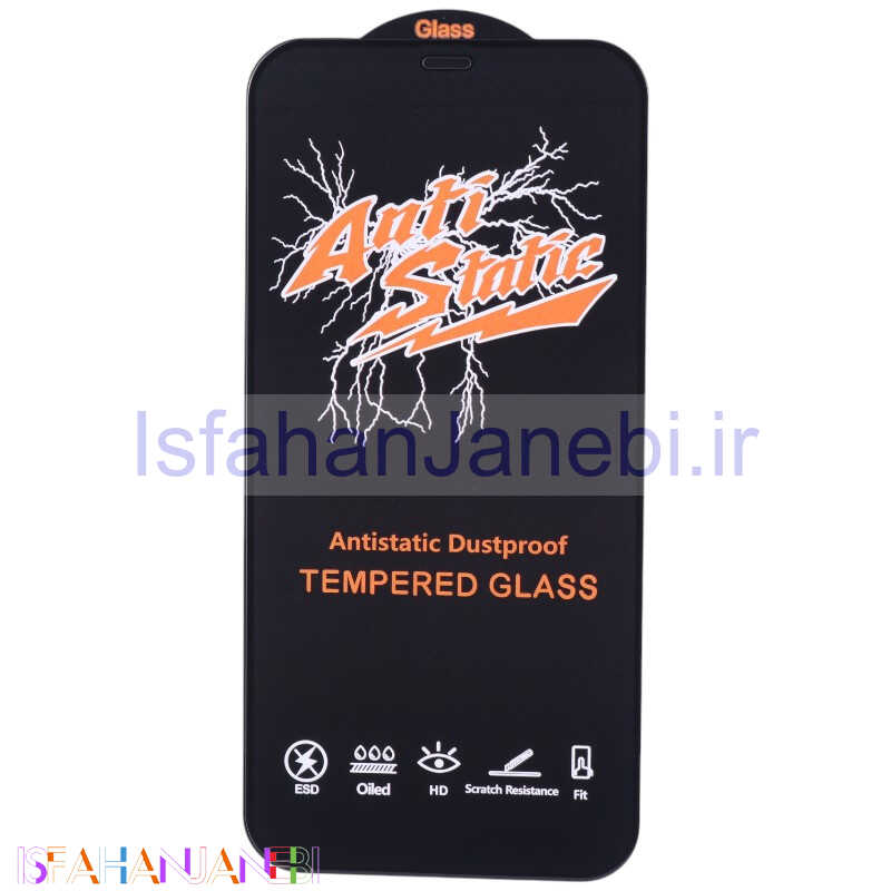 اصفهان جانبی-گلس آنتی استاتیک HD آیفون iPhone 12 / 12 Pro