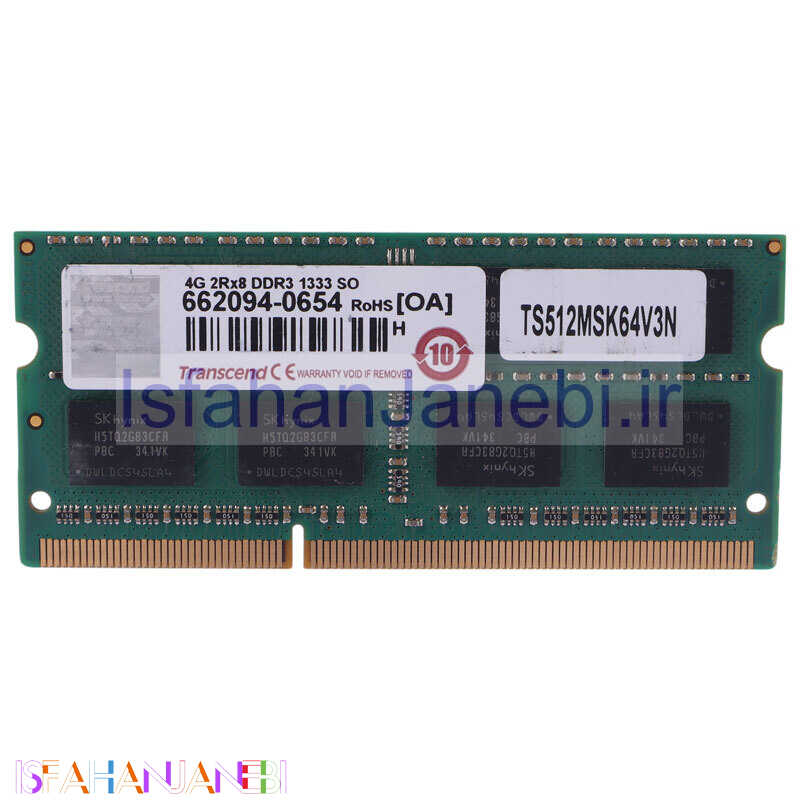 اصفهان جانبی-رم لپ تاپ ترنسند DDR3 4GB 1333MHz CL9