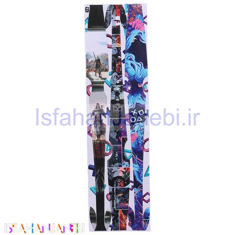 اصفهان جانبی-برچسب محافظ نوار وسط کنسول بازی پلی استیشن 5 اسلیم طرحدار بسته 3 عددی کد 16