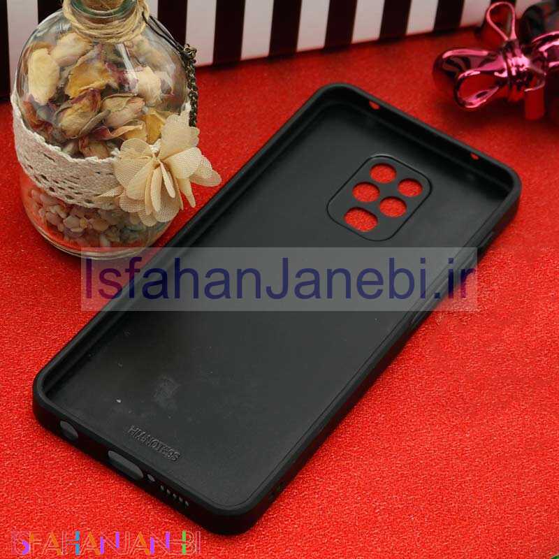 اصفهان جانبی-قاب محافظ لنزدار آینه ای + پاپ سوکت طرح قلب مشکی Xiaomi Redmi Note 9S / Note 9 Pro