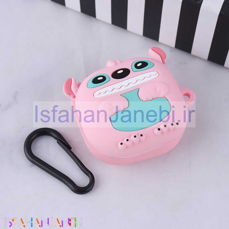 اصفهان جانبی-کاور سیلیکونی عروسکی گلکسی بادز 2 طرح Pink Stitch