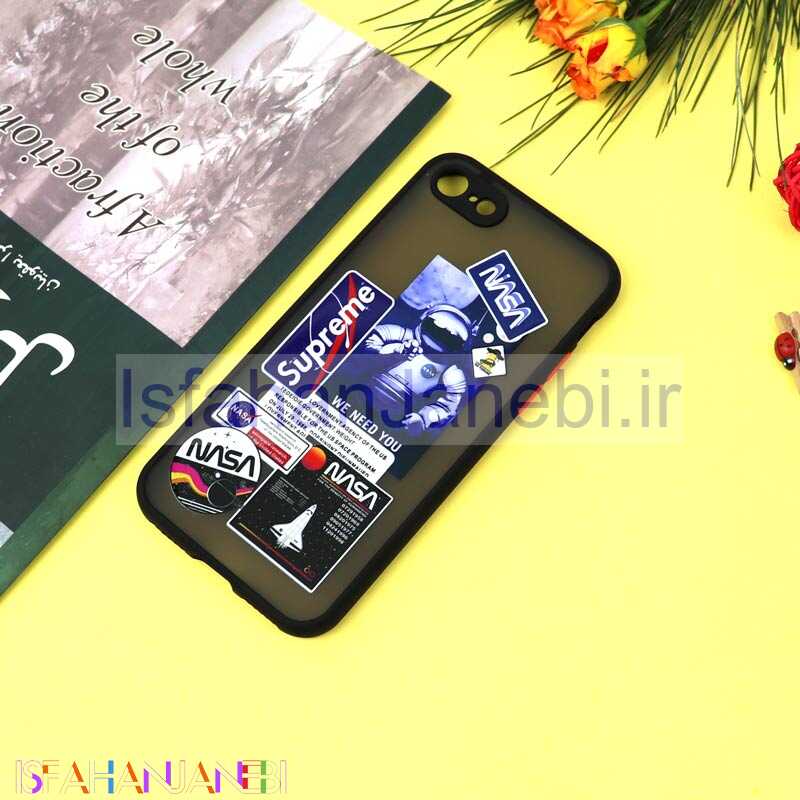 اصفهان جانبی-قاب PC مات محافظ لنزدار طرحدار NASA آیفون iPhone 7/8