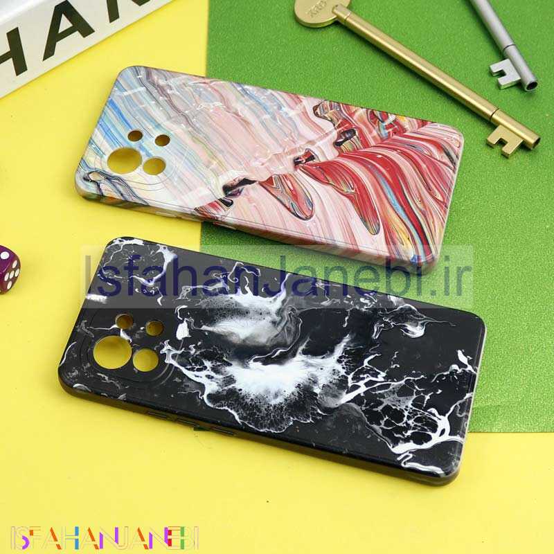 اصفهان جانبی-قاب سیلیکونی محافظ لنزدار طرح آبرنگی Xiaomi Mi 11