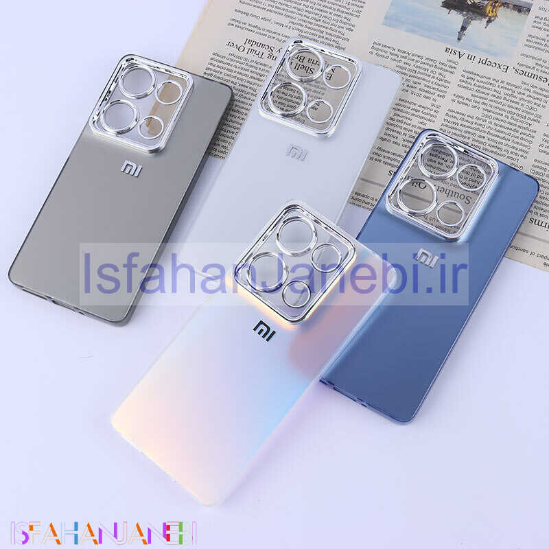 اصفهان جانبی-قاب PC شیائومی Redmi Note 13 Pro 4G براق متال محافظ لنزدار