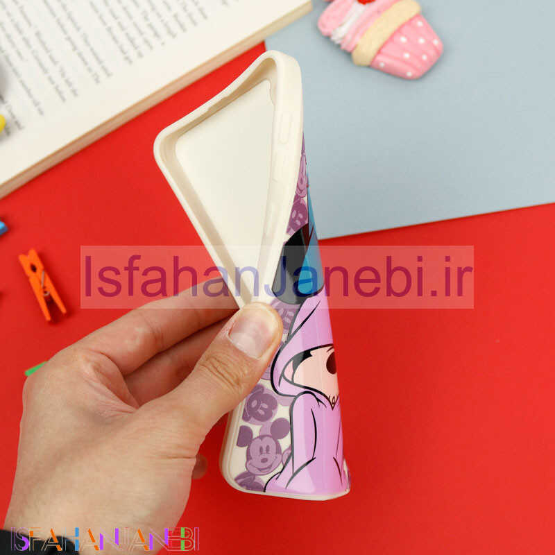 اصفهان جانبی-قاب سیلیکونی سفید محافظ لنزدار طرح میکی موس 2 سامسونگ Samsung Galaxy A30s / A50s