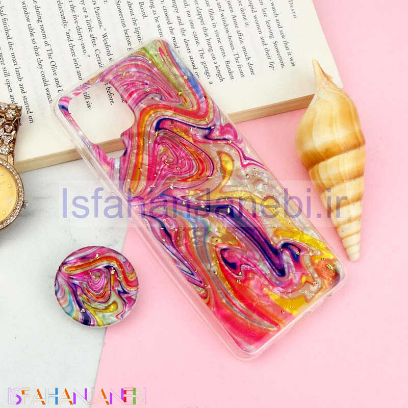 اصفهان جانبی-قاب طرحدار رزینی پاپ سوکت دار Samsung Galaxy A22 4G