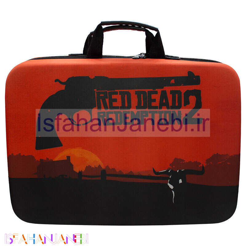 اصفهان جانبی-کیف کنسول بازی PS5 Slim طرح Red Dead Redemption 2 کد 12