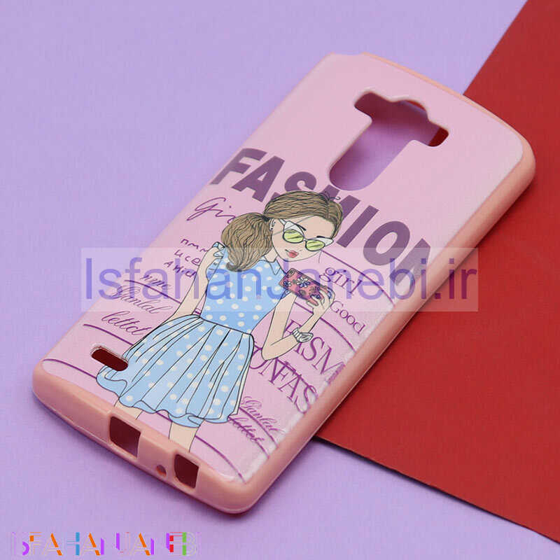 اصفهان جانبی-قاب فانتزی برجسته صورتی طرح دختر LG G3