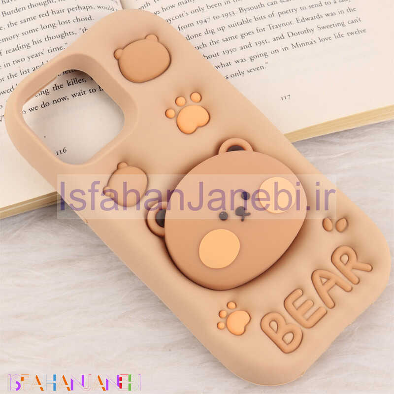 اصفهان جانبی-قاب سیلیکونی Vip Max آیفون iPhone 12 Pro Max / 13 Pro Max پاپ سوکت دار طرح Bear
