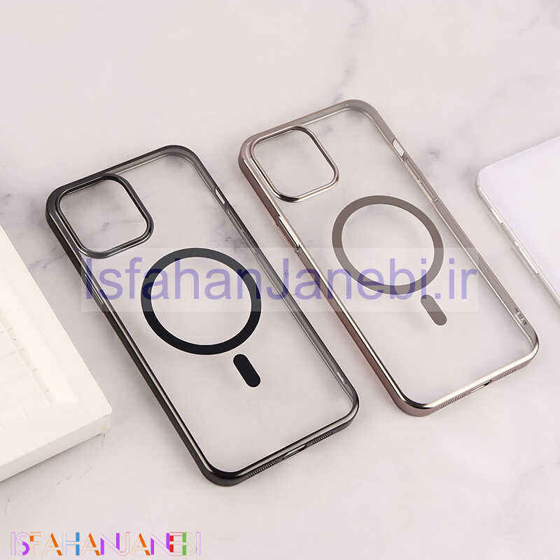اصفهان جانبی-قاب PC مگ سیف Berlia آیفون iPhone 12 Pro Max دور براق