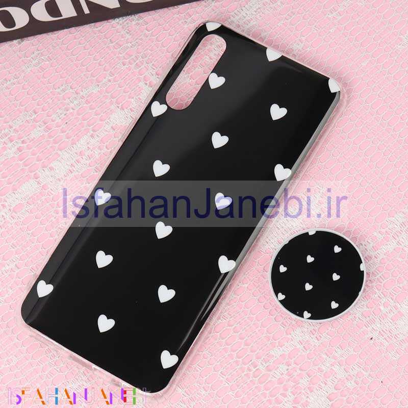 اصفهان جانبی-قاب سوپر IMD دور شفاف پاپ سوکت دار Samsung A30s / A50s قلبی