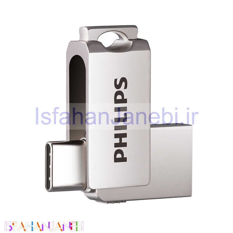 اصفهان جانبی-فلش 128 گیگابایت فیلیپس Philips FM30UC0128S/93 OTG Type-C USB3.2