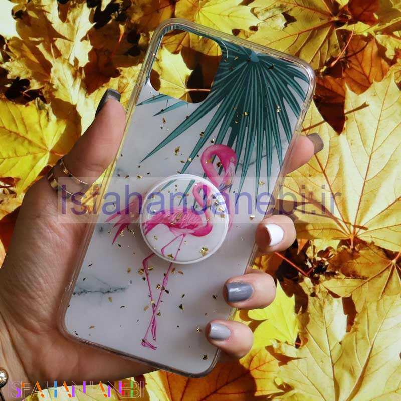 اصفهان جانبی-قاب رنگین کمانی پاپ سوکت دار خرچنگی کد3 آیفون iPhone 11 Pro Max