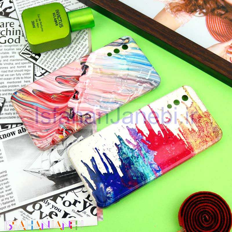 اصفهان جانبی-قاب سیلیکونی محافظ لنزدار طرح آبرنگی Samsung Galaxy A02