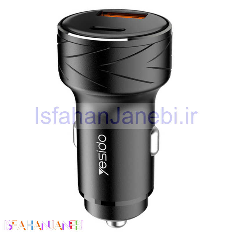 اصفهان جانبی-شارژر فندکی فست شارژ Yesido Y35 PD QC3.0 3A 36W