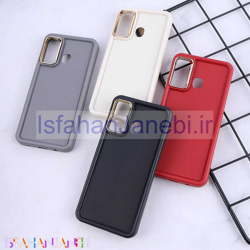 اصفهان جانبی-قاب سولید چرمی سامسونگ Galaxy A20 / A30 دور محافظ متال