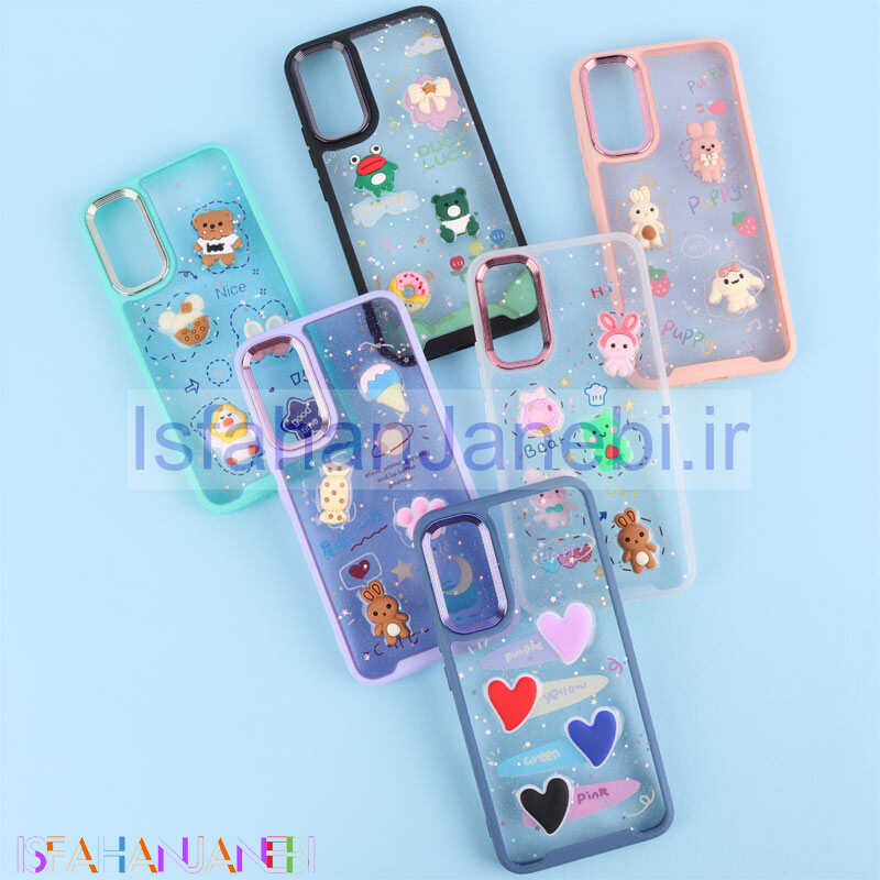 اصفهان جانبی-قاب شفاف شاینی متال ایرون عروسک برجسته Samsung Galaxy A34