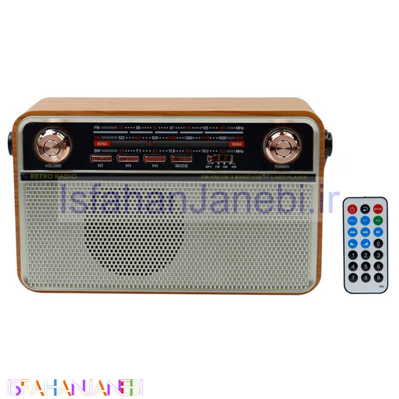 اصفهان جانبی-رادیو اسپیکر بلوتوثی رم و فلش خور Kemai MD-505BT + ریموت کنترل