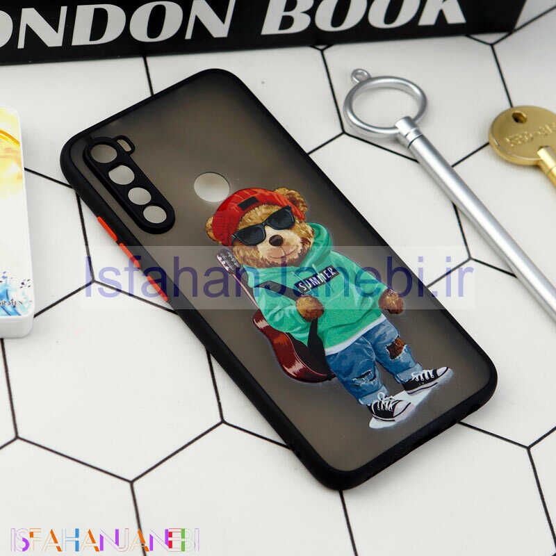 اصفهان جانبی-قاب PC مات محافظ لنزدار طرحدار Xiaomi Redmi Note 8