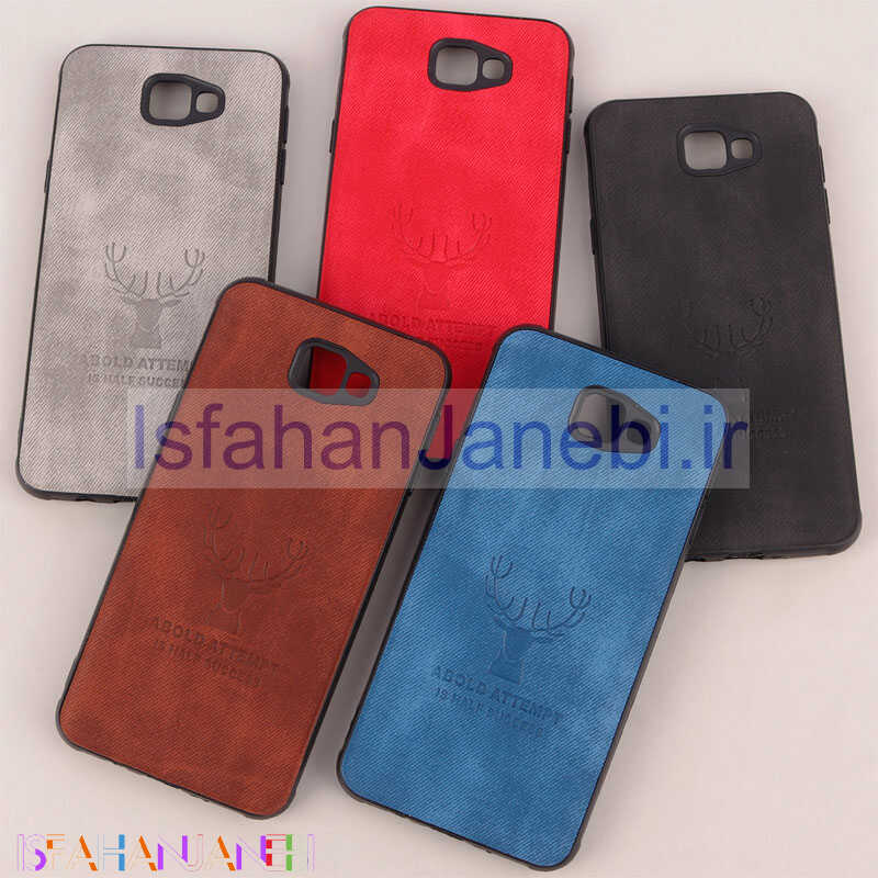 اصفهان جانبی-قاب چرمی محافظ لنزدار طرح گوزن Samsung Galaxy J5 Prime
