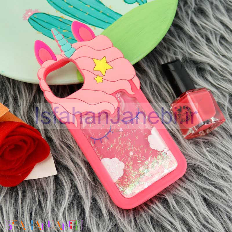 اصفهان جانبی-قاب سیلیکونی آکواریومی یونیکورن iPhone 13