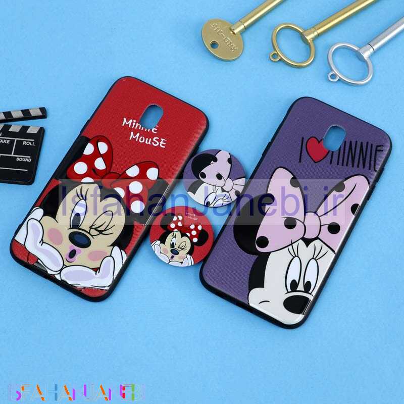 اصفهان جانبی-قاب فانتزی برجسته + پاپ سوکت طرح میکی موس سامسونگ J5 Pro سری D