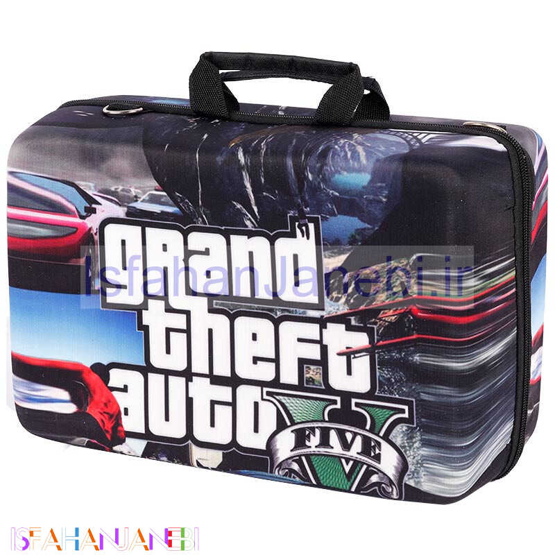 اصفهان جانبی-کیف کنسول بازی PS5 Slim طرح GTA V کد 2