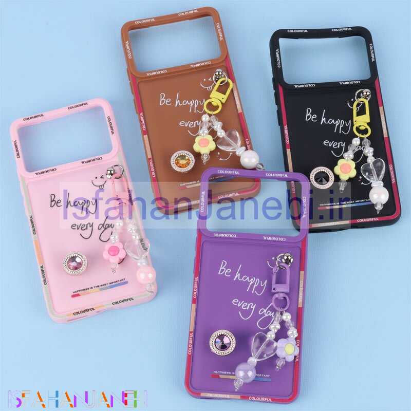 اصفهان جانبی-قاب ژله ای Colourful شیائومی Poco X6 Pro آویزدار